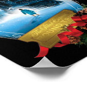 The Lar Express Holiday Framed Train Arrival T Shi Poster (Ecke)