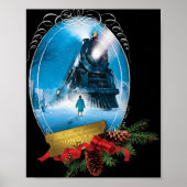 The Lar Express Holiday Framed Train Arrival T Shi Poster (Vorne)