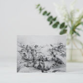 The Last Battle of General Custer Postkarte (Stehend Vorderseite)