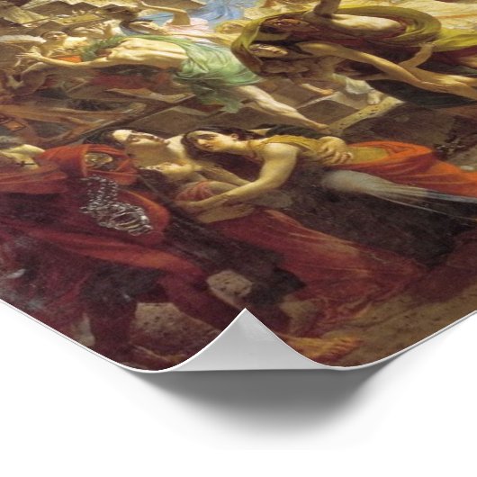 The Last Day of Pompeii Poster (Ecke)