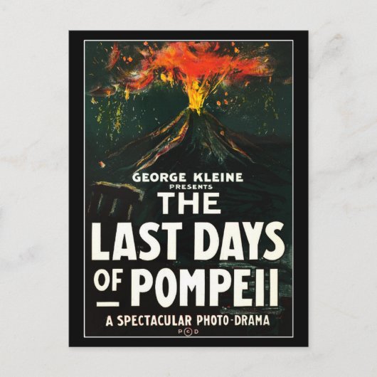 "The Last Days of Pompeii" Motion Picture Poster Postkarte (Vorderseite)