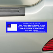 The Last Days Series #2 Proverbs 1:32 ; Version II Autoaufkleber (Auf Auto)