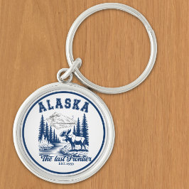 The Last Frontier Alaska Wildlife Scene Schlüsselanhänger