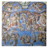 The Last Judgment – Michelangelo Buonarroti Fliese (Vorderseite)