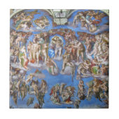 The Last Judgment – Michelangelo Buonarroti Fliese (Vorderseite)