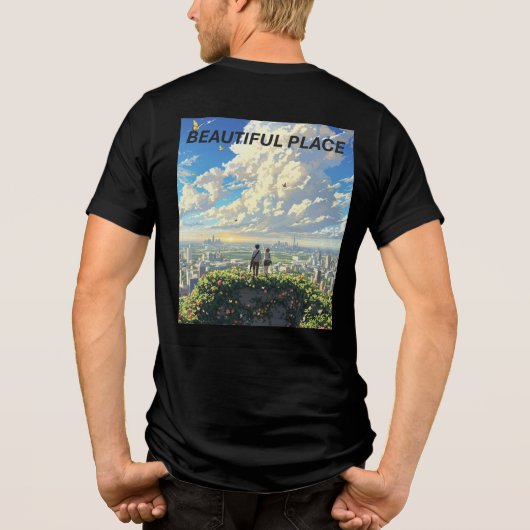 The Last of Us Anime Bella+Canvas Tri-Blend Tee (Rückseite)