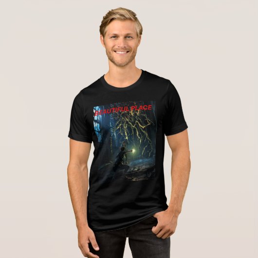 The Last of Us Anime Bella+Canvas Tri-Blend Tee (Vorderseite voll)