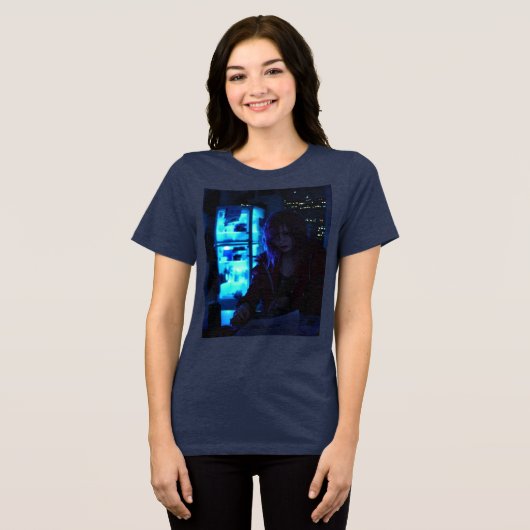 The Last of Us Anime Women's Tri-Blend Tee (Vorderseite voll)