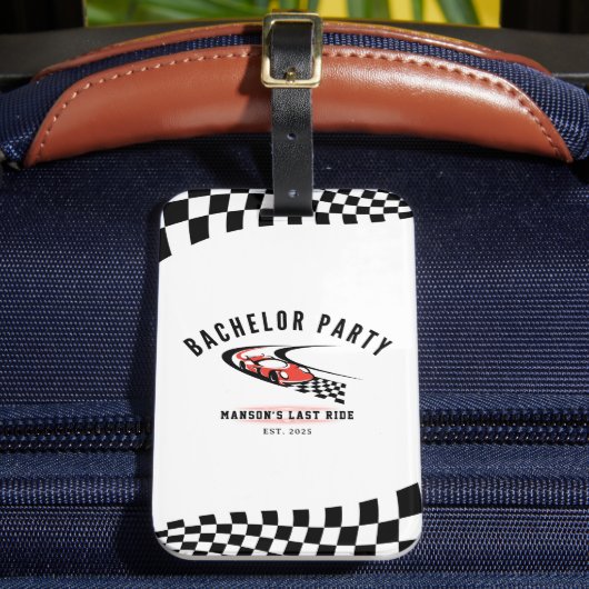 The Last Ride Bachelor Party Trucker  Gepäckanhänger (Vorderseite Insitu 2)