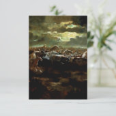 "The Last Stand" Western Art von Charles M Russell Dankeskarte (Stehend Vorderseite)