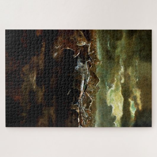 "The Last Stand" Western Art von Charles M Russell Puzzle (Horizontal)