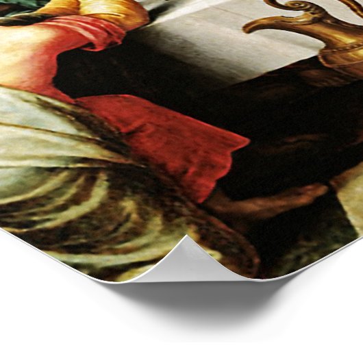 The Last Supper Eucharist - La Ultima Cena Poster (Ecke)