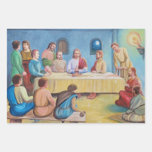 The Last Supper: Jesus and the Disciples Geschenkpapier Set (Vorderseite)