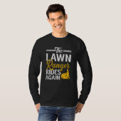 The Lawn Ranger Rides Again Landscaper Lawn Mower T-Shirt (Vorne ganz)