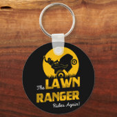 The Lawn Ranger Rides Again - Lawn Tractor Mowing Schlüsselanhänger (Vorderseite)