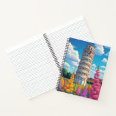 The Leaning Tower of Pisa in Spring Notizblock (Innenseite)