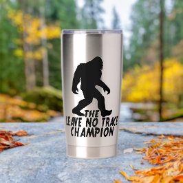The Leave No Trace Champion Funny Bigfoot Thermobecher