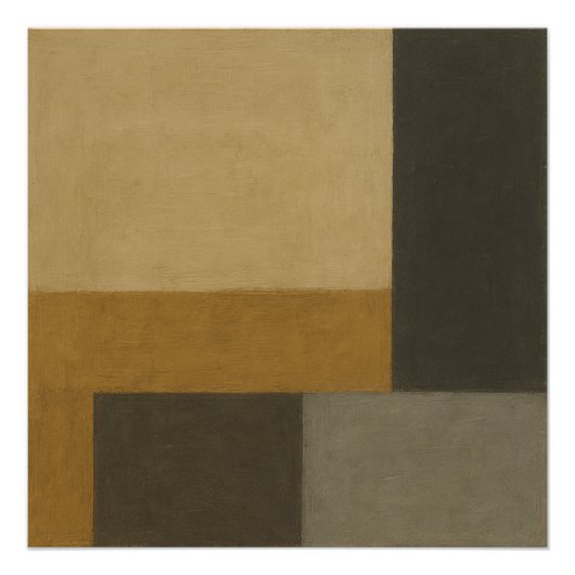 The Ledger That Remembered Textural Ochre Poster (Vorderseite)