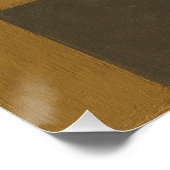 The Ledger That Remembered Textural Ochre Poster (Ecke)