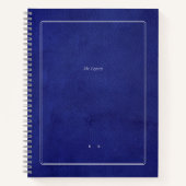 The Legacy | Indigo Leather & Silver Scholar Notizblock (Vorderseite)