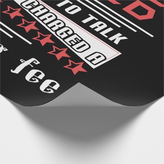 The Legend Has Officially Retired Consulting Fee Geschenkpapier (Ecke)