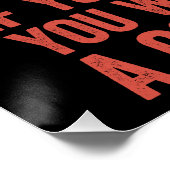 The Legend Has Officially Retired Poster (Ecke)