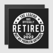 The Legend Has Officially Retired, Retired 2022 Magneteinladung (Vorne/Hinten)