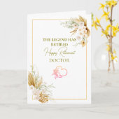 The Legend Has Retired Elegant Retirement Karte (Gelbe Blume)