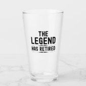 The legend has retired glas (Vorderseite)