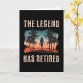 The legend has retired, Retiree Karte (Gelbe Blume)