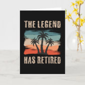 The legend has retired, Retiree Karte (Gelbe Blume)