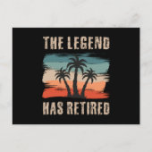 The legend has retired, Retiree Postkarte (Vorderseite)