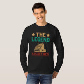 The Legend Has Retired Semi Driver Trucker Dad Ret T-Shirt (Vorne ganz)