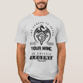The legend i alive, an, andless legend shirt (Vorderseite)