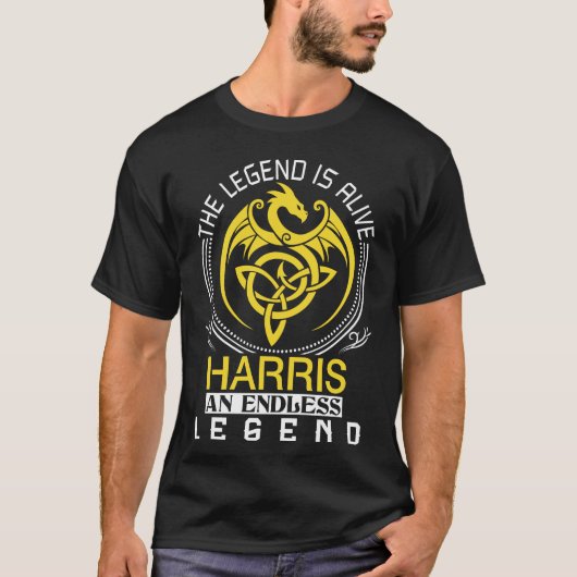 The Legend Is Alive HARRIS Family Name T-Shirt (Vorderseite)
