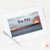 The Legendary S.S. Edmund Fitzgerald Rechteckiger Aufkleber (Umschlag)