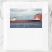 The Legendary S.S. Edmund Fitzgerald Rechteckiger Aufkleber (Tasche)