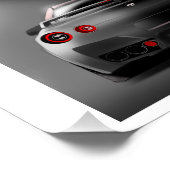 The Legendary Supercar GTR Godzilla Poster (Ecke)