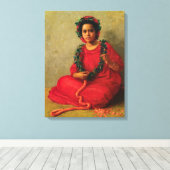 The Lei Maker, 1901 von Theodore Wores Leinwanddruck (Insitu (Holzboden))