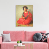 "The Lei Maker" - Theodore Wores Leinwanddruck (Insitu (Wohnzimmer))