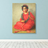 "The Lei Maker" - Theodore Wores Leinwanddruck (Insitu (Holzboden))