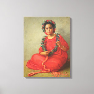 "The Lei Maker" - Theodore Wores Leinwanddruck