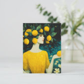 The Lemon Goddess Postkarte (Stehend Vorderseite)