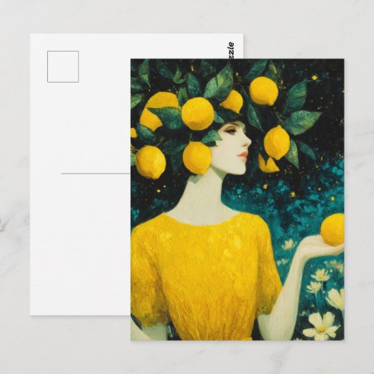 The Lemon Goddess Postkarte (Vorne/Hinten)