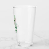 The Leprechaun with a shamrock Glas (Links)