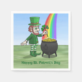 The Leprechauns Happy St. Patricks Day Serviette