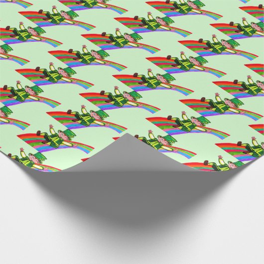 THE LEPRECHAUN'S RAINBOW GESCHENKPAPIER (Ecke)