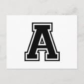 The Letter A Postkarte (Vorderseite)