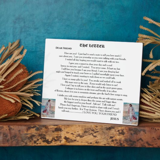 THE LETTER FROM JESUS FOTOPLATTE (Seite)