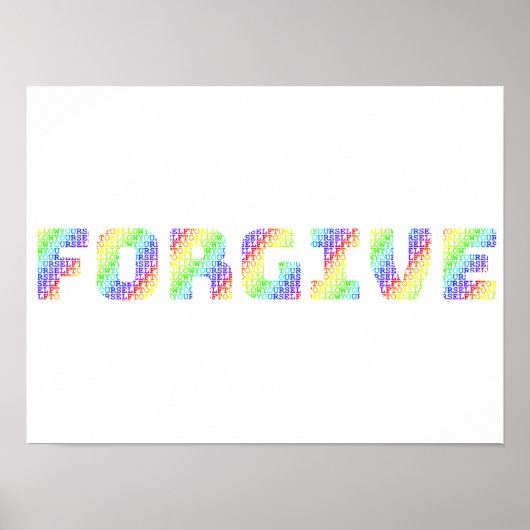 The Liberating Act: Allow Yourself to FORGIVE Rain Poster (Vorne)